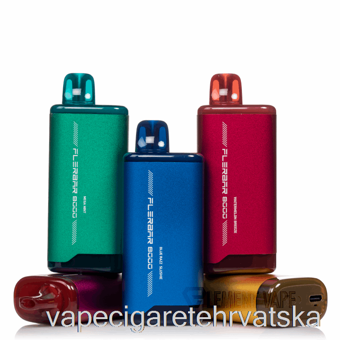 Vape Cigarete Flerbar 8000 Jednokratna Crna Oluja